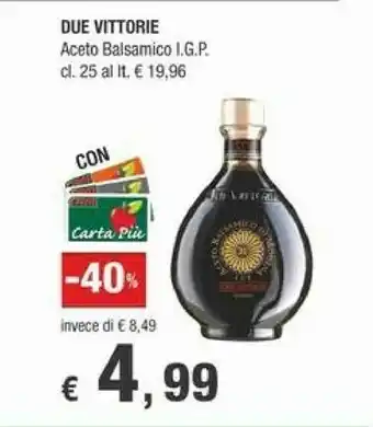 Crai Due vittorie Aceto balsamico offerta