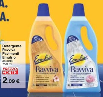 Carrefour Detergente Ravviva Pavimenti Emulsio assortiti 750 ml offerta
