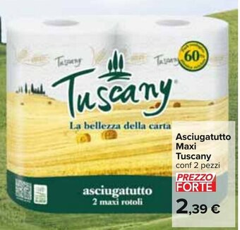 Carrefour Asciugatutto Maxi Tuscany conf 2 pezzi offerta