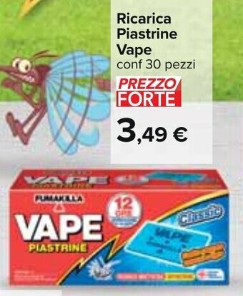 Carrefour Ricarica Piastrine Vape conf 30 pezzi offerta