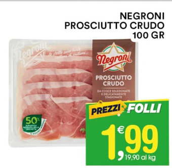 Gecop NEGRONI PROSCIUTTO CRUDO 100 GR offerta
