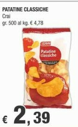 Crai Patatine fritte offerta