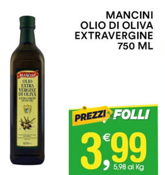 Gecop MANCINI OLIO DI OLIVA EXTRAVERGINE 750 ML offerta