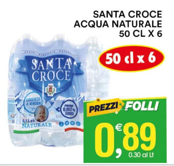 Gecop SANTA CROCE ACQUA NATURALE 50 CL X 6 offerta