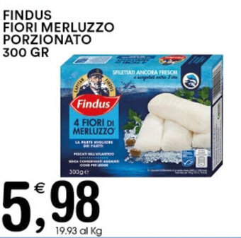 Gecop FINDUS FIORI MERLUZZO PORZIONATO 300 GR offerta