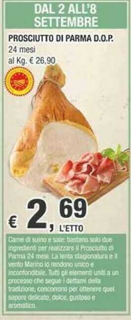 Crai Marino Prosciutto di Parma offerta