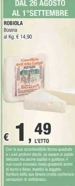 Crai Dell Robiola offerta