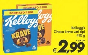 Iper Super Conveniente Kellogg's Choco krave vari tipi 410 g offerta