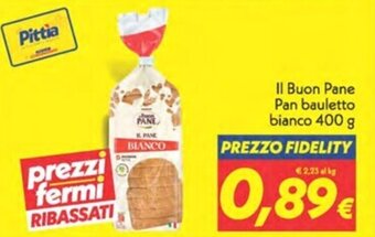 Iper Super Conveniente Il Buon Pane Pan bauletto bianco 400 g offerta
