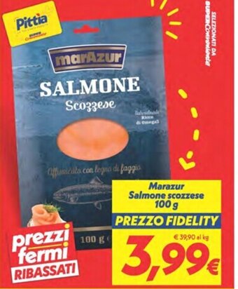 Iper Super Conveniente Marazur Salmone scozzese 100 g offerta