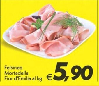 Iper Super Conveniente Felsineo Mortadella Fior d'Emilia al kg offerta