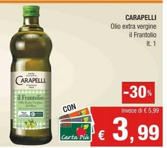 Crai Carapelli Olio extravergine di oliva offerta