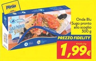 Iper Super Conveniente Onda Blu Sugo pronto allo scoglio 300 g offerta