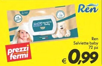 Iper Super Conveniente Ren Salviette baby 72 pz offerta