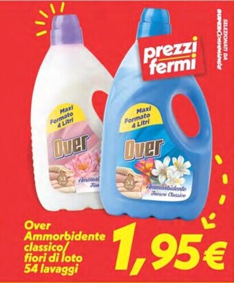 Iper Super Conveniente Over Ammorbidente classico/ fiori di loto 54 lavaggi offerta