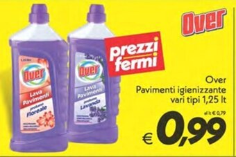 Iper Super Conveniente Over Pavimenti igienizzante vari tipi 1,25 It offerta