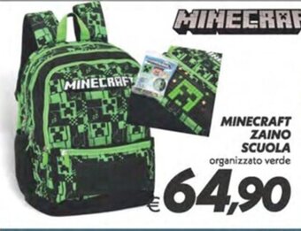 Iper Super Conveniente MINECRAFT ASTUCCIO organizzato verde offerta
