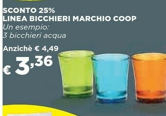 Coop Coop Bicchieri Marchio offerta