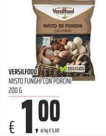 VERSILFOOD MISTO FUNGHI CON PORCINI 200 G