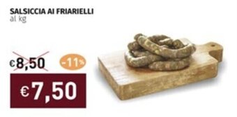 Prezzemolo e Vitale SALSICCIA AI FRIARIELLI al kg offerta