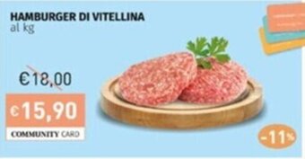 Prezzemolo e Vitale HAMBURGER DI VITELLINA offerta