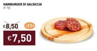 Prezzemolo e Vitale HAMBURGER DI SALSICCIA offerta