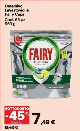 Carrefour Market Fairy Detersivo lavastoviglie offerta