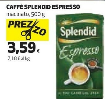 Coop Splendid Caffè Espresso 500 G(ml) offerta