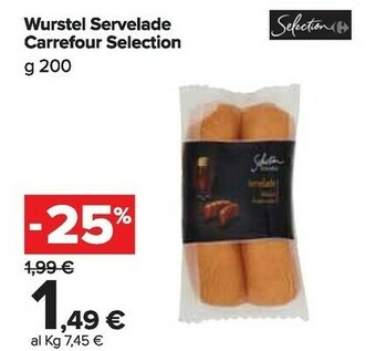 Carrefour Market Servelade Wurstel offerta