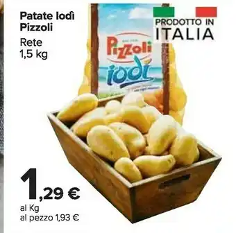 Carrefour Market Pizzoli Patate offerta