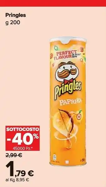 Carrefour Market Pringles Patatine fritte offerta