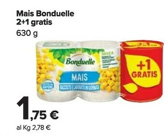 Carrefour Market Bonduelle Mais offerta