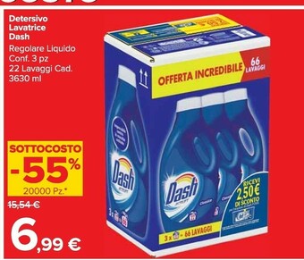 Carrefour Market Dash Detersivo lavatrice offerta