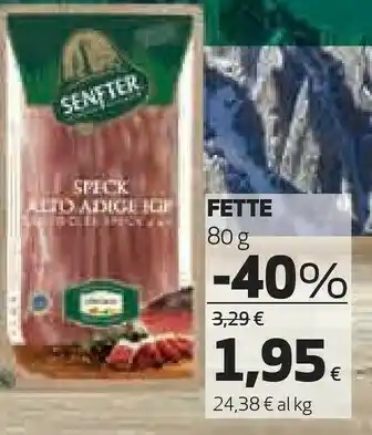 Coop Senfter Speck Alto Adige IGP Sudtiroler Speck 80 G(ml) offerta