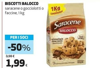 Coop Balocco Biscotti offerta