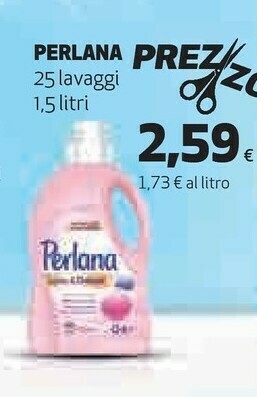 Coop Perlana Detersivo Lavatrice offerta