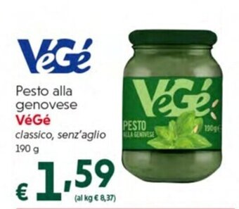 Pesto alla genovese VéGé classico, senz'aglio 190 g