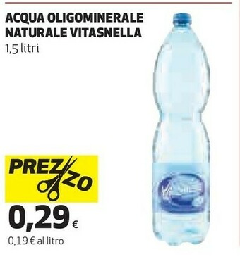 Coop Vitasnella Acqua Oligominerale Naturale offerta
