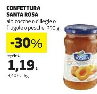 Coop Santa rosa Confettura Extra Di Pesche 350 G(ml) offerta