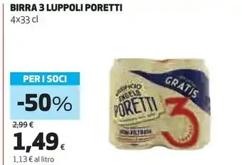 Coop Poretti Birra 3 Luppoli offerta