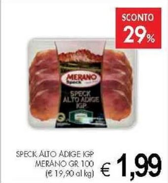 SPECK ALTO ADIGE IGP MERANO GR 100