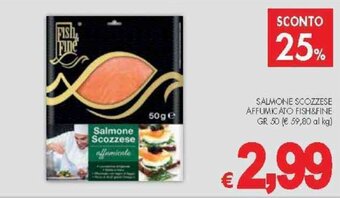 SALMONE SCOZZESE AFFUMICATO FISH&FINE GR 50