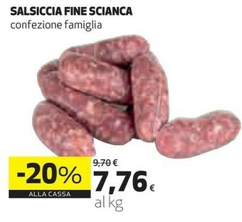 Coop Salsiccia Fine Scianca offerta