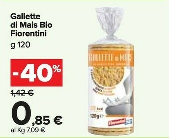 Carrefour Fiorentini Gallette di mais offerta