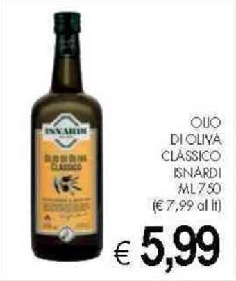 PrestoFresco OLIO DI OLIVA CLASSICO ISNARDI ML750 offerta