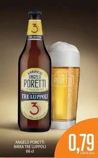 Supermercati Piccolo Angelo Poretti Birra Tre Luppoli 66cl offerta