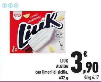 Conad LIUK ALGIDA con limoni di sicilia. 632 g offerta