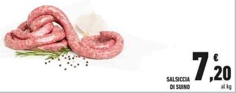Conad SALSICCIA DI SUINO offerta