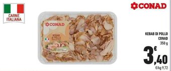 Conad KEBAB DI POLLO CONAD 350 g offerta