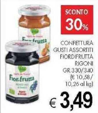 PrestoFresco CONFETTURA GUSTI ASSORTITI FIORDIFRUTTA RIGONI GR 330/340 offerta